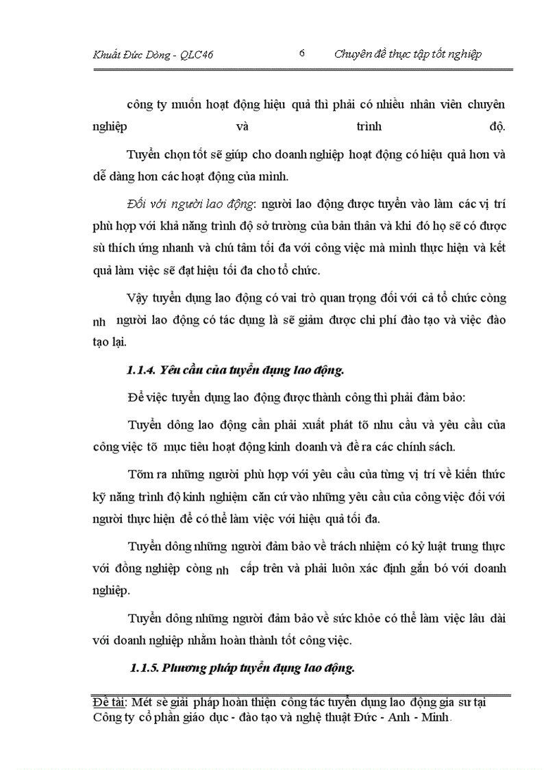 image for page Một số giải pháp hoàn thiện công tác tuyển dụng lao động gia sư tại Công ty cổ phần giáo dục đào tạo và nghệ thuât Đức - Anh - Minh