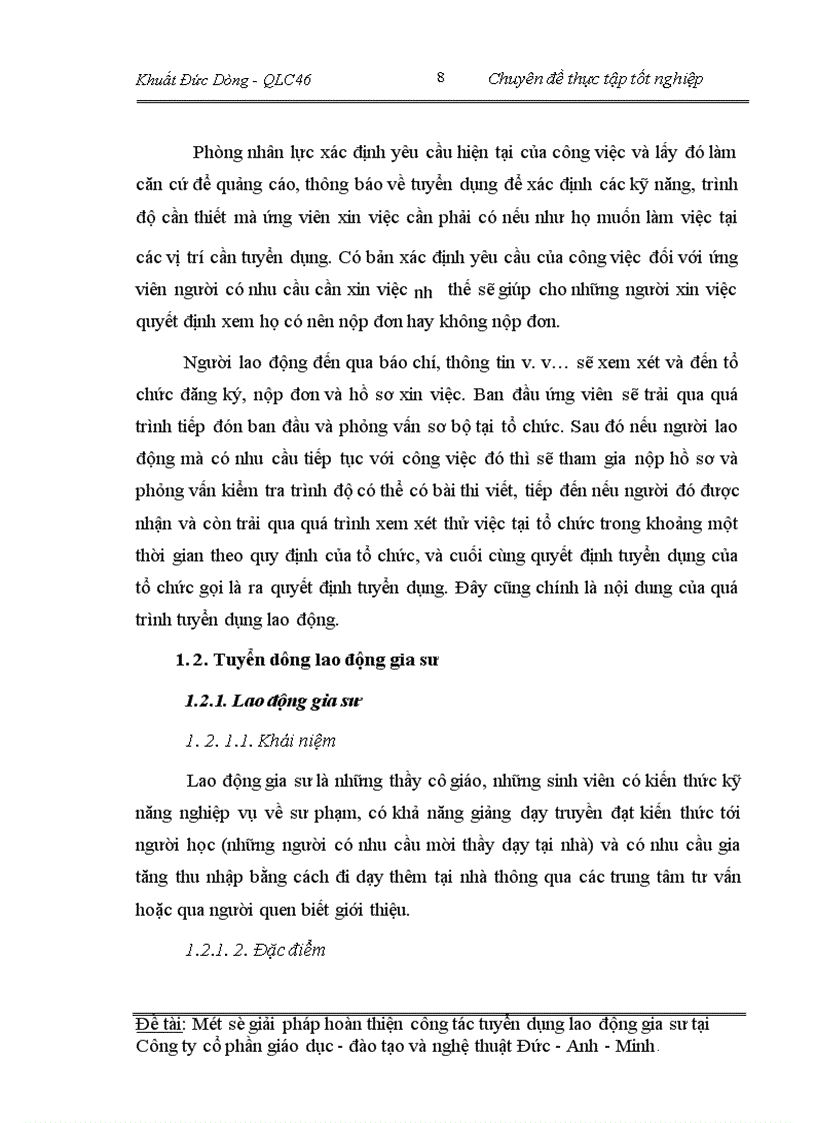image for page Một số giải pháp hoàn thiện công tác tuyển dụng lao động gia sư tại Công ty cổ phần giáo dục đào tạo và nghệ thuât Đức - Anh - Minh