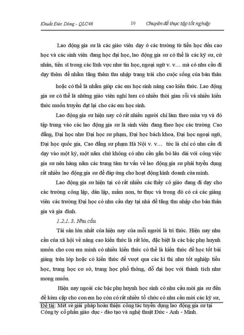 image for page Một số giải pháp hoàn thiện công tác tuyển dụng lao động gia sư tại Công ty cổ phần giáo dục đào tạo và nghệ thuât Đức - Anh - Minh
