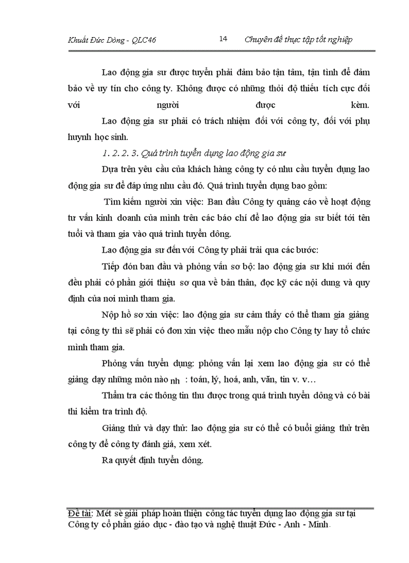 image for page Một số giải pháp hoàn thiện công tác tuyển dụng lao động gia sư tại Công ty cổ phần giáo dục đào tạo và nghệ thuât Đức - Anh - Minh