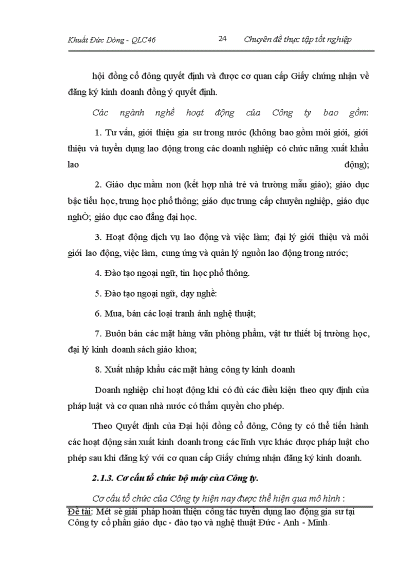 image for page Một số giải pháp hoàn thiện công tác tuyển dụng lao động gia sư tại Công ty cổ phần giáo dục đào tạo và nghệ thuât Đức - Anh - Minh