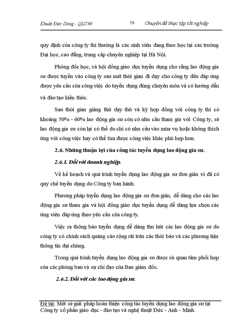 image for page Một số giải pháp hoàn thiện công tác tuyển dụng lao động gia sư tại Công ty cổ phần giáo dục đào tạo và nghệ thuât Đức - Anh - Minh