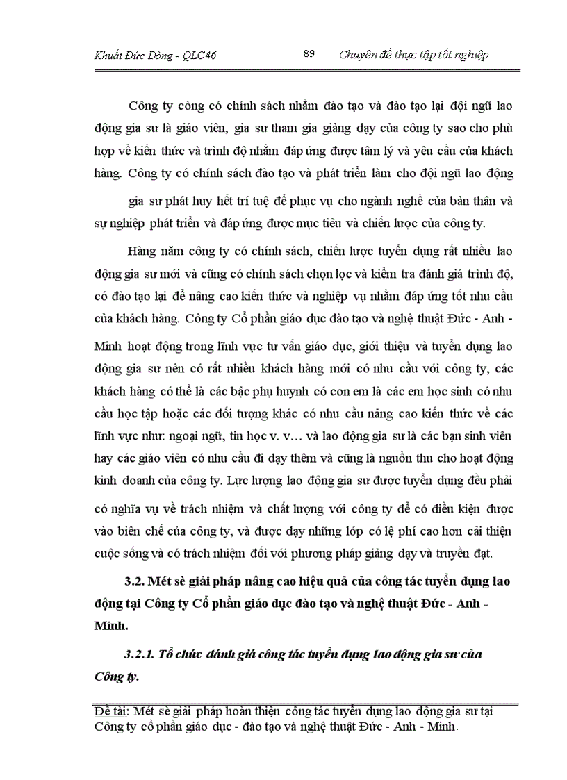image for page Một số giải pháp hoàn thiện công tác tuyển dụng lao động gia sư tại Công ty cổ phần giáo dục đào tạo và nghệ thuât Đức - Anh - Minh