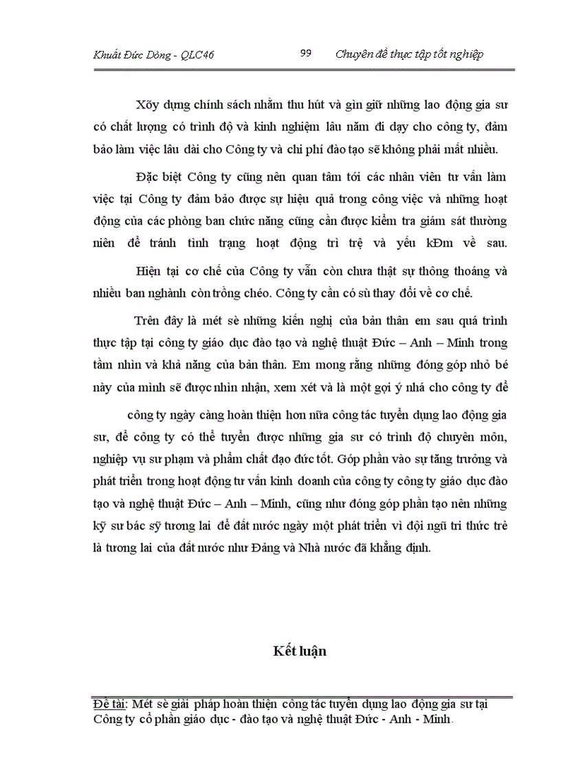 image for page Một số giải pháp hoàn thiện công tác tuyển dụng lao động gia sư tại Công ty cổ phần giáo dục đào tạo và nghệ thuât Đức - Anh - Minh