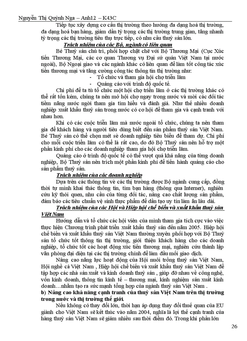 image for page Giải pháp thúc đẩy xuất khẩu thuỷ sản sang các thị trường chủ yếu:Nhật Bản,Mỹ,Trung Quốc,EU