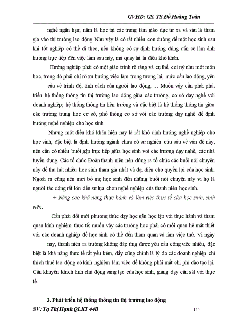 image for page Thực trạng và các giải pháp giải quyết việc làm cho thanh niên nước ta giai đoạn 2006 - 2010