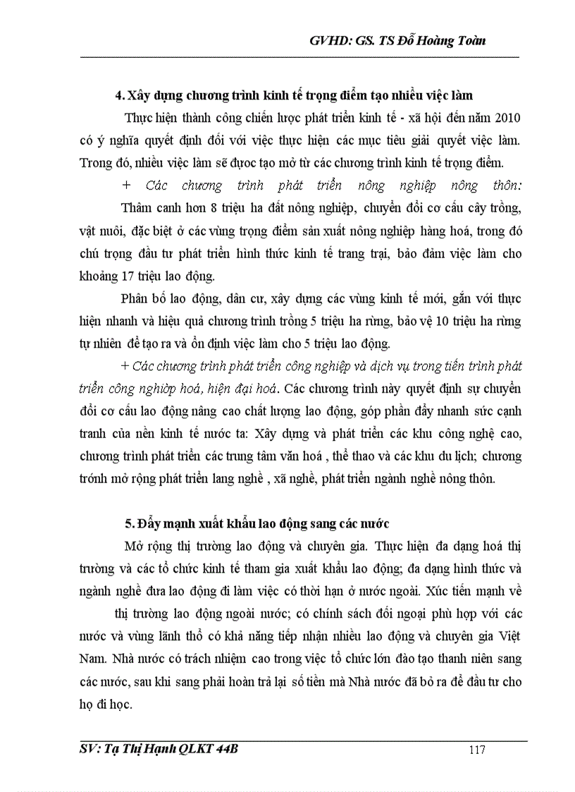 image for page Thực trạng và các giải pháp giải quyết việc làm cho thanh niên nước ta giai đoạn 2006 - 2010