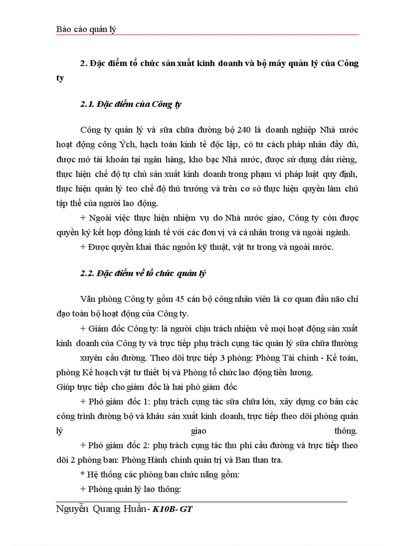 image for page Tổ chức hạch toán TSCĐ với việc nâng cao hiệu quả sử dụng TSCĐ ở Công ty quản lý và sửa chữa đường bộ 240