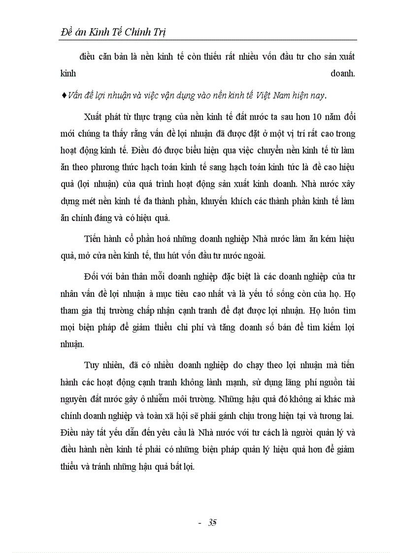 image for page Vai trò của nhà nước với tư cách là người điều hành quản lý nền kinh tế và rút ra những kinh nghiệm để vận dụng phạm trù lợi nhuận trong đời sống thực tiễn