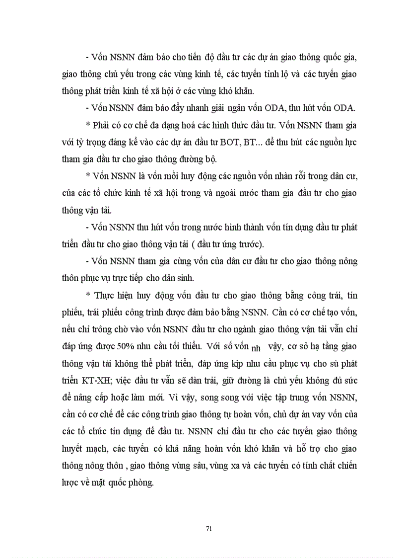 image for page Định hướng huy động và sử dụng vốn đầu tư NSNN cho giao thông đường bộ ở Việt Nam giai đoạn 2001 - 2010