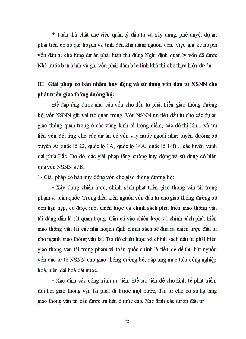 image for page Định hướng huy động và sử dụng vốn đầu tư NSNN cho giao thông đường bộ ở Việt Nam giai đoạn 2001 - 2010