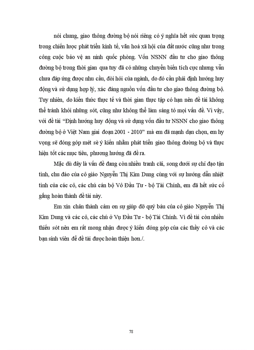 image for page Định hướng huy động và sử dụng vốn đầu tư NSNN cho giao thông đường bộ ở Việt Nam giai đoạn 2001 - 2010