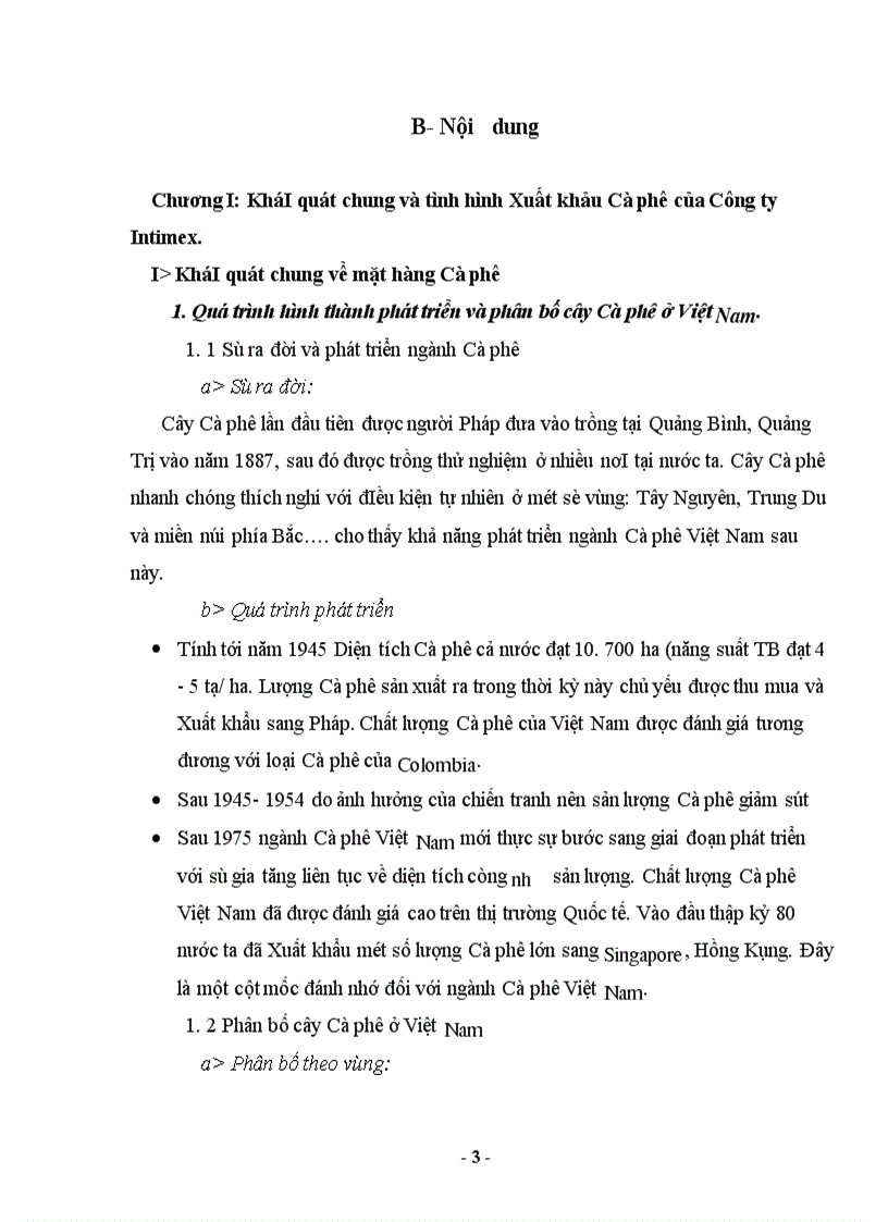 image for page Một số giải pháp nâng cao hiệu quả Xuất khẩu Cà phê của Công ty Intimex