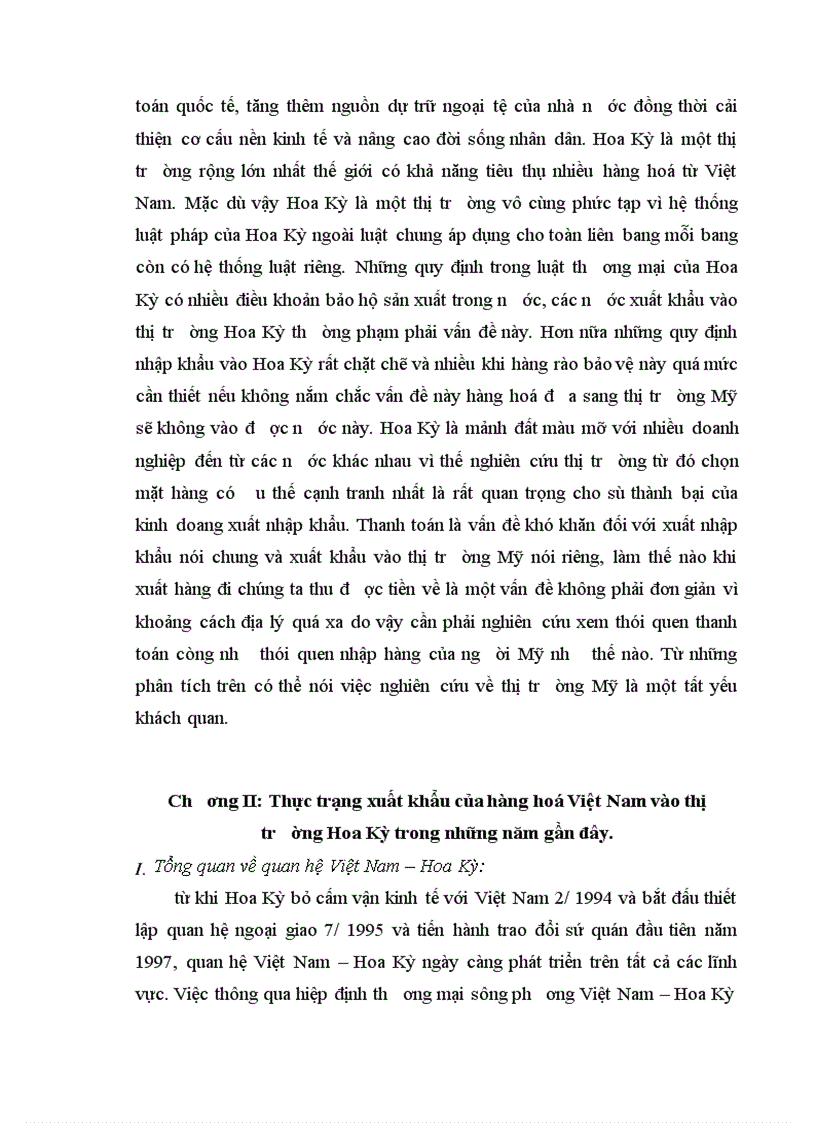 image for page Xuất khẩu hàng hoá của Việt Nam vào thị trơơờng Hoa Kỳ - Những vấn đề đặt ra và giải pháp phát triển