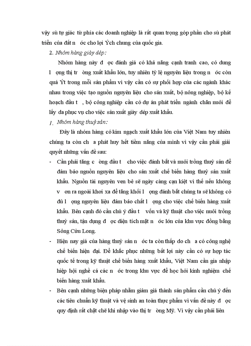 image for page Xuất khẩu hàng hoá của Việt Nam vào thị trơơờng Hoa Kỳ - Những vấn đề đặt ra và giải pháp phát triển