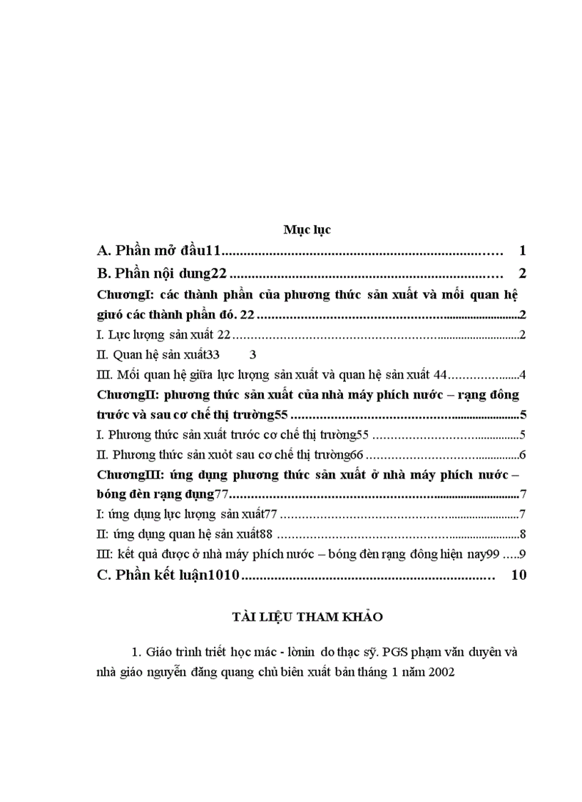 image for page Vận dụng lý luận phương thức sản xuất phân tích nhà máy phích nước – bóng đèn rạng đông