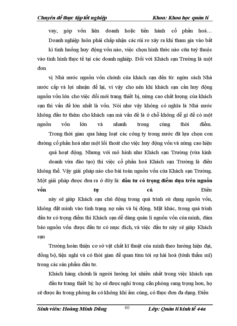 image for page Nâng cao chất lượng dịch vụ tại Khách sạn Trường