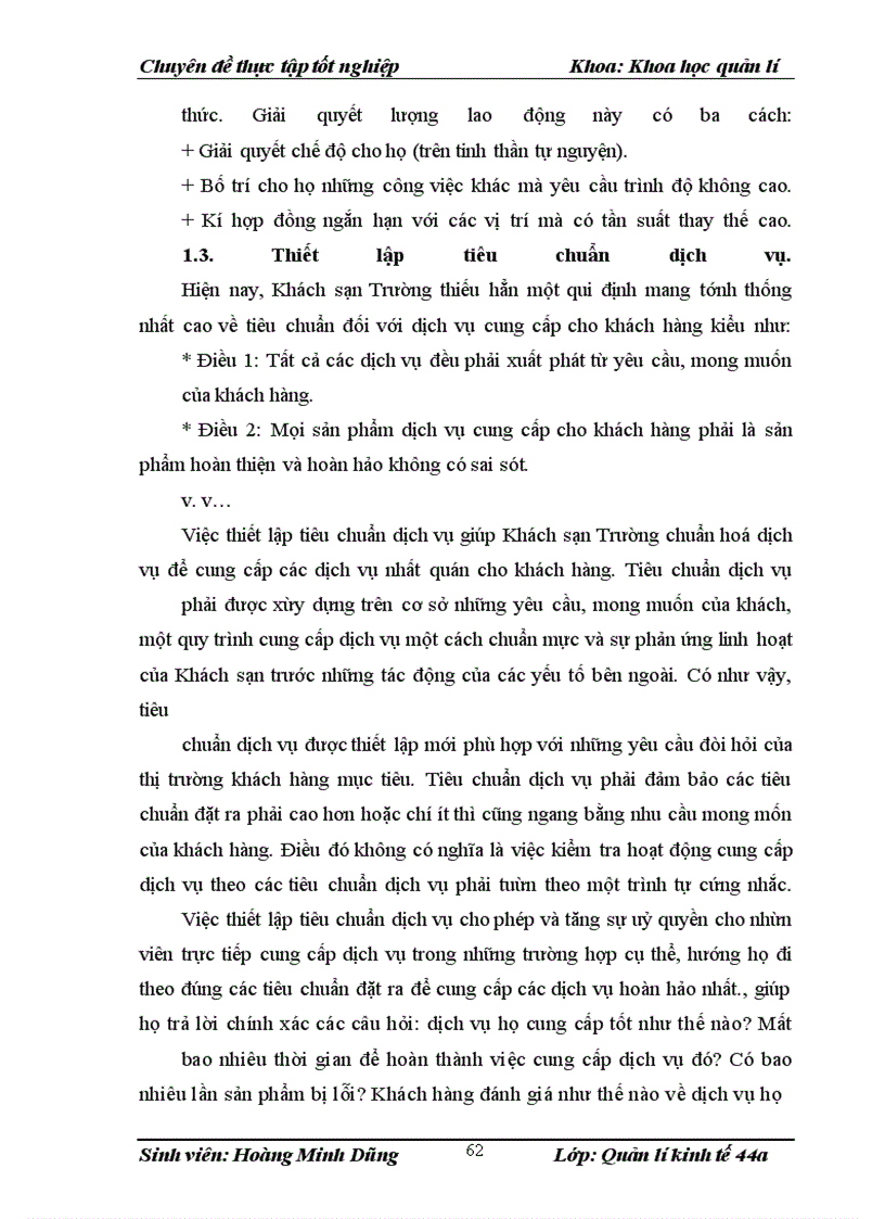 image for page Nâng cao chất lượng dịch vụ tại Khách sạn Trường