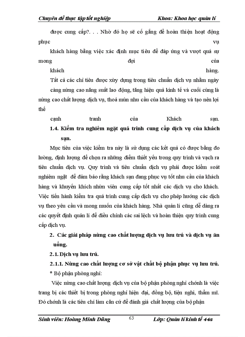 image for page Nâng cao chất lượng dịch vụ tại Khách sạn Trường