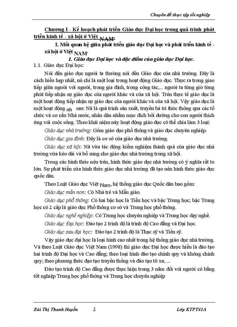 image for page Các giải pháp chủ yếu thực hiện kế hoạch phát triển giáo dục đại học 2001 - 2005 ở Việt Nam