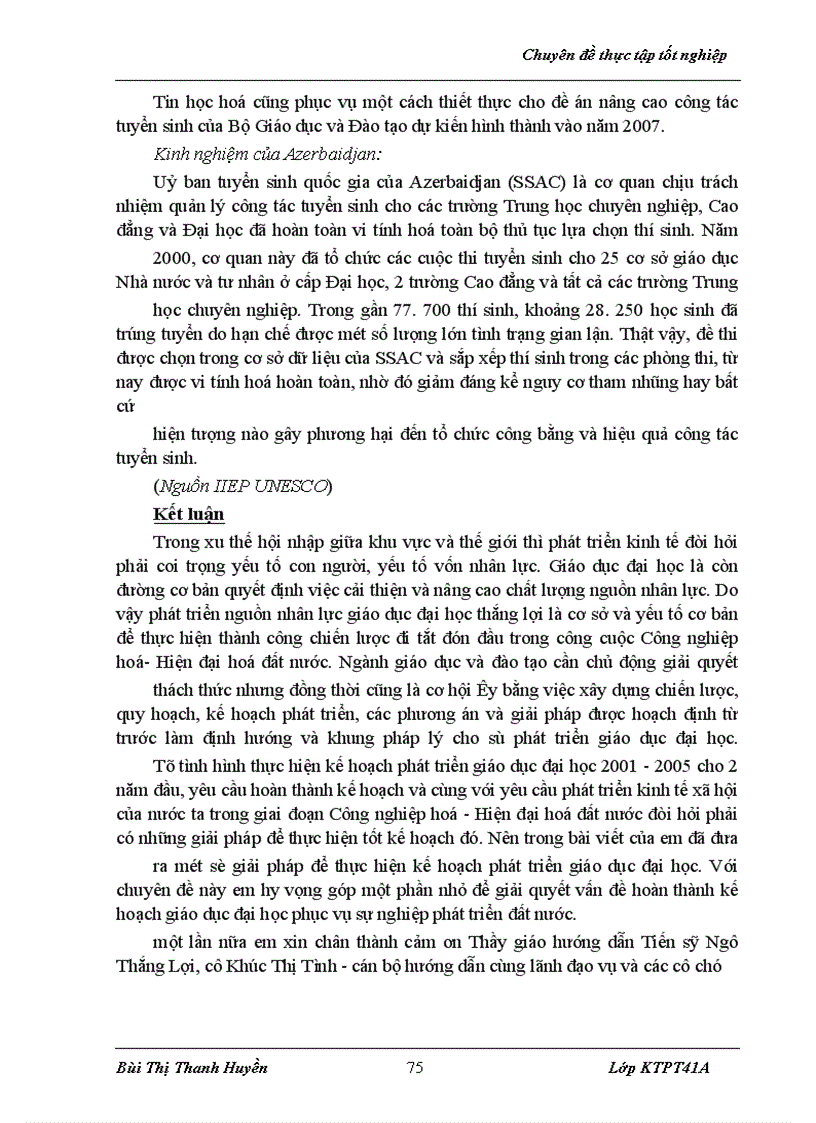 image for page Các giải pháp chủ yếu thực hiện kế hoạch phát triển giáo dục đại học 2001 - 2005 ở Việt Nam