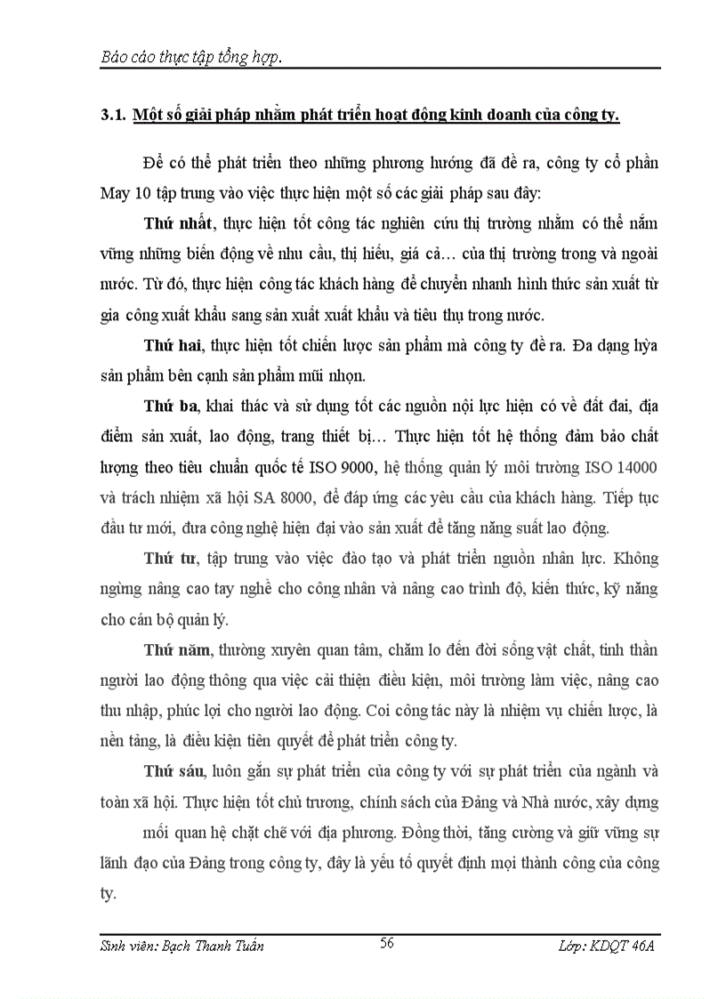 image for page Các hoạt động sản xuất kinh doanh chủ yếu của công ty cổ phần May 10
