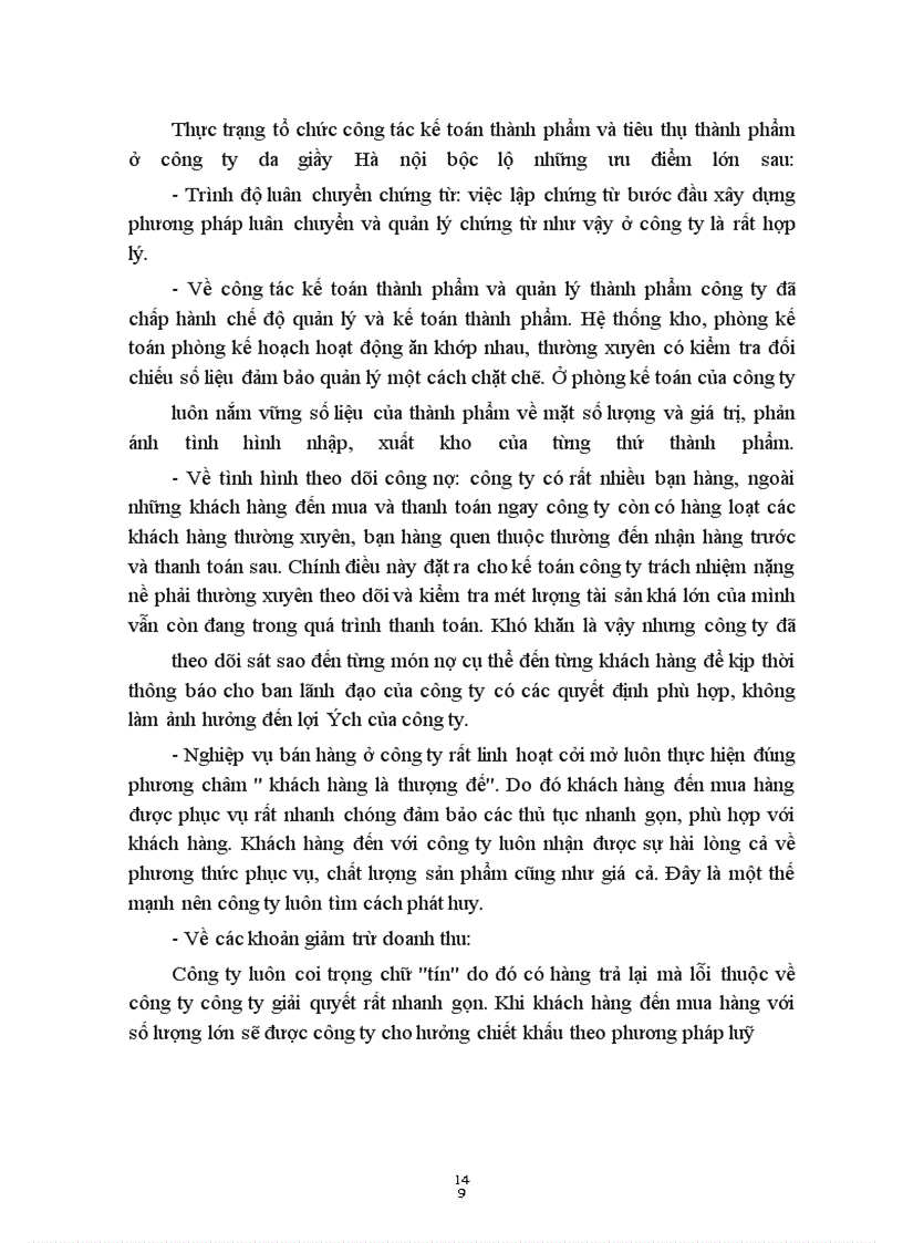 image for page Hoàn thiện tổ chức công tác kế toán thành phẩm và tiêu thụ thành phẩm ở công ty da giầy Hà Nội