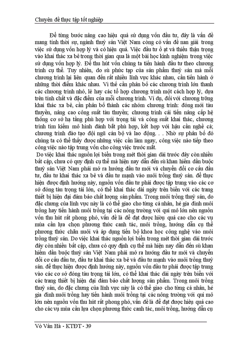 image for page Thực trạng và giải pháp đầu tư phát triển ngành Thuỷ Sản Việt Nam