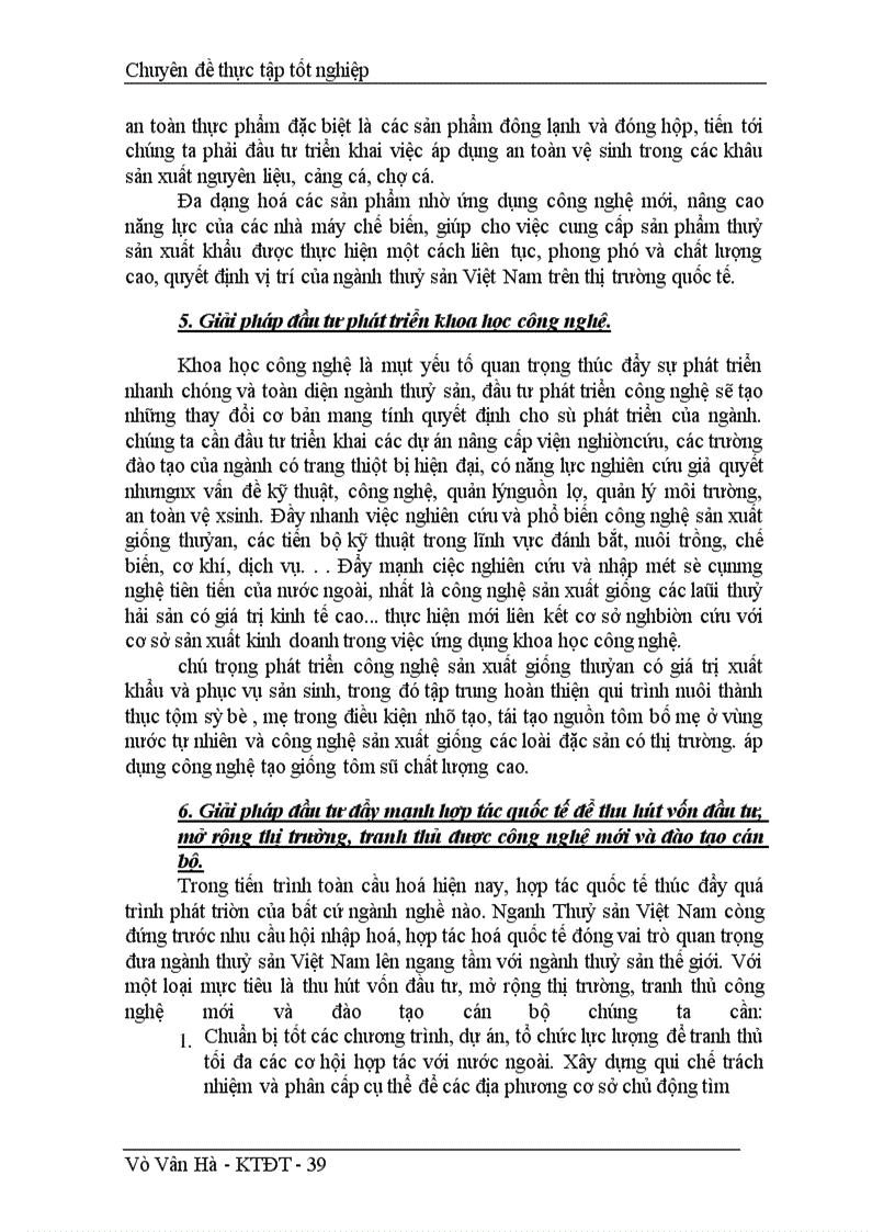 image for page Thực trạng và giải pháp đầu tư phát triển ngành Thuỷ Sản Việt Nam