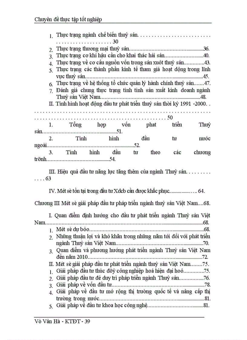 image for page Thực trạng và giải pháp đầu tư phát triển ngành Thuỷ Sản Việt Nam