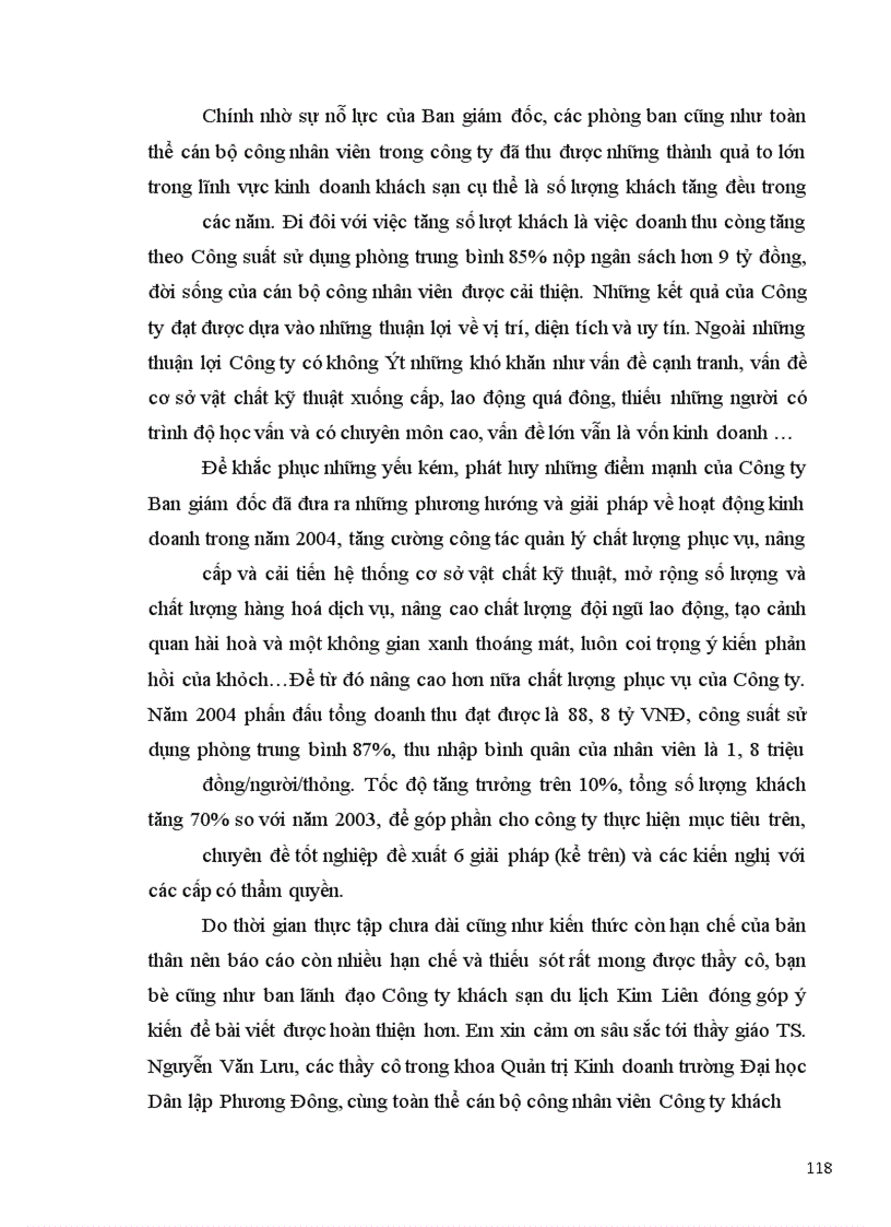 image for page Thực trạng và giải pháp chủ yếu nhằm nâng cao chất lượng phục vụ trong kinh doanh khách sạn tại Công ty khách sạn du lịch Kim Liên