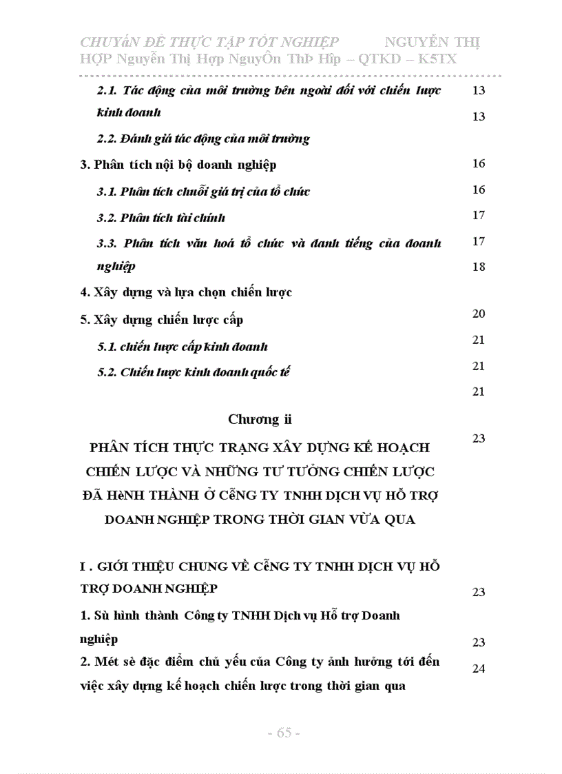 image for page Một số giải pháp góp phần xây dựng chiến lược kinh doanh tại Công ty TNHH Dịch vụ Hỗ trợ Doanh nghiệp