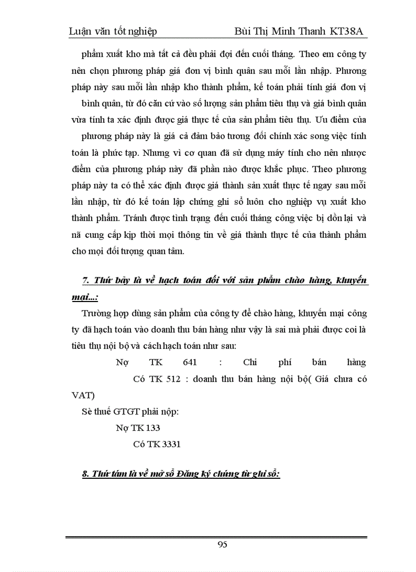 image for page Tổ chức hạch toán tiêu thụ thành phẩm và xác định kết quả tiêu thụ thành phẩm