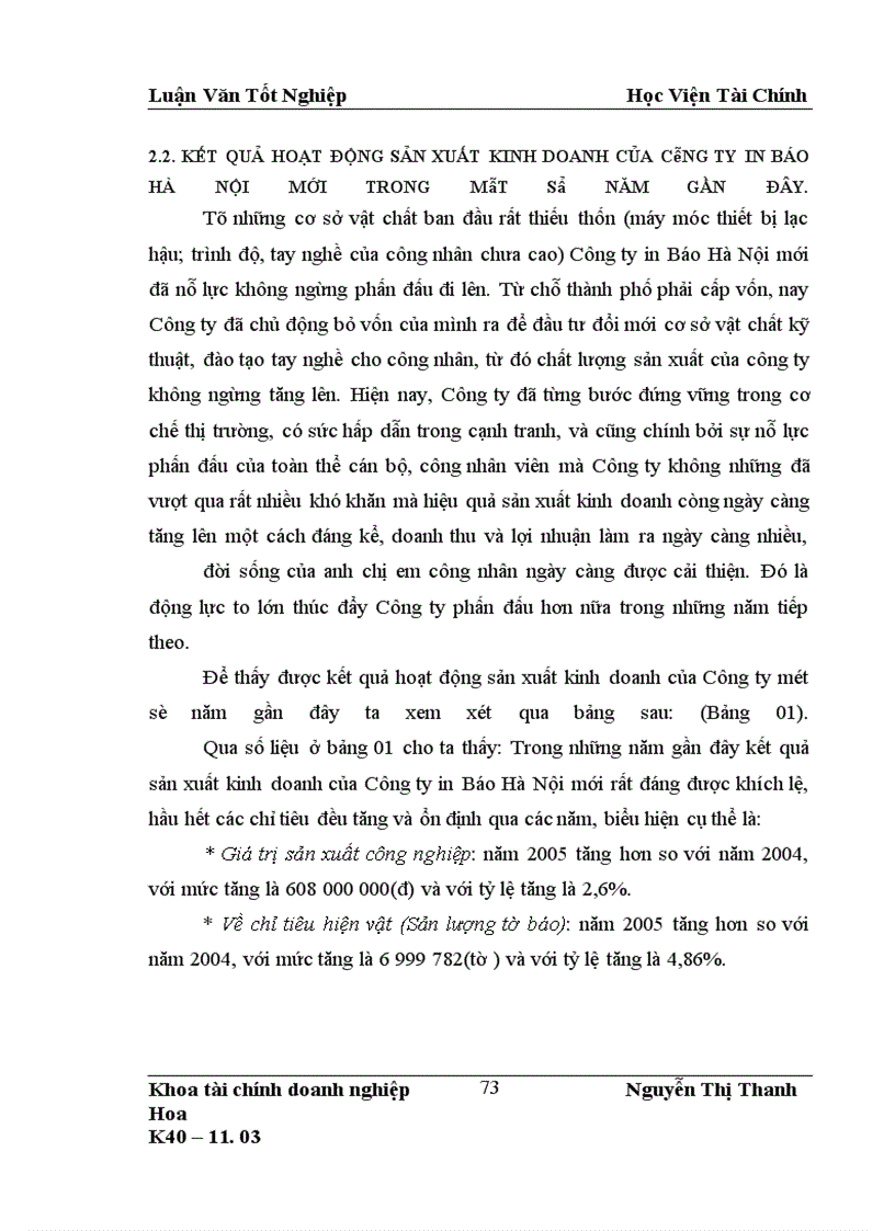 image for page Lợi nhuận và các phương hướng biện pháp tăng lợi nhuận ở Công ty in Báo Hà Nội Mới