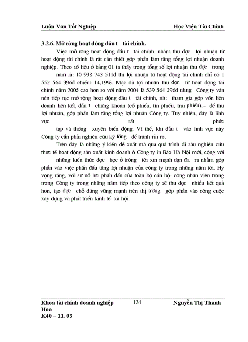 image for page Lợi nhuận và các phương hướng biện pháp tăng lợi nhuận ở Công ty in Báo Hà Nội Mới