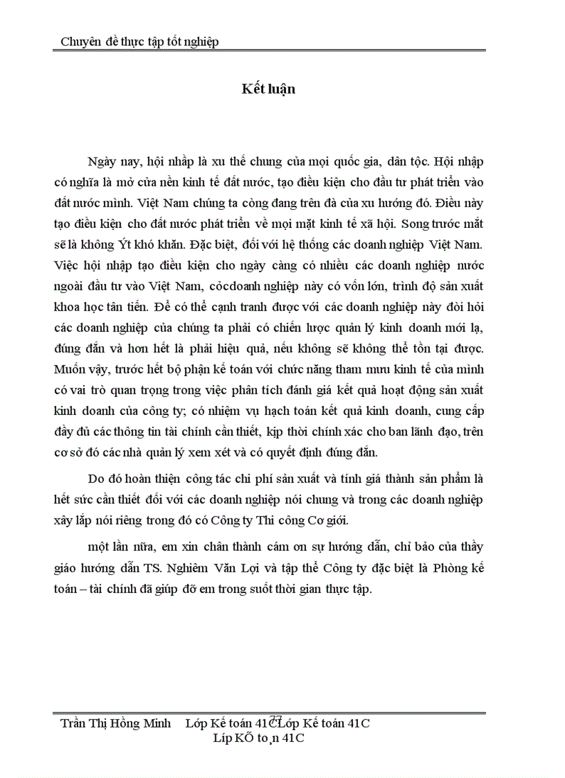 image for page Hoàn thiện công tác hạch toán kế toán chi phí sản xuất và tính giá thành sản phẩm xây lắp tại công ty Thi công Cơ giới – Tổng công ty xây dựng đường thuỷ