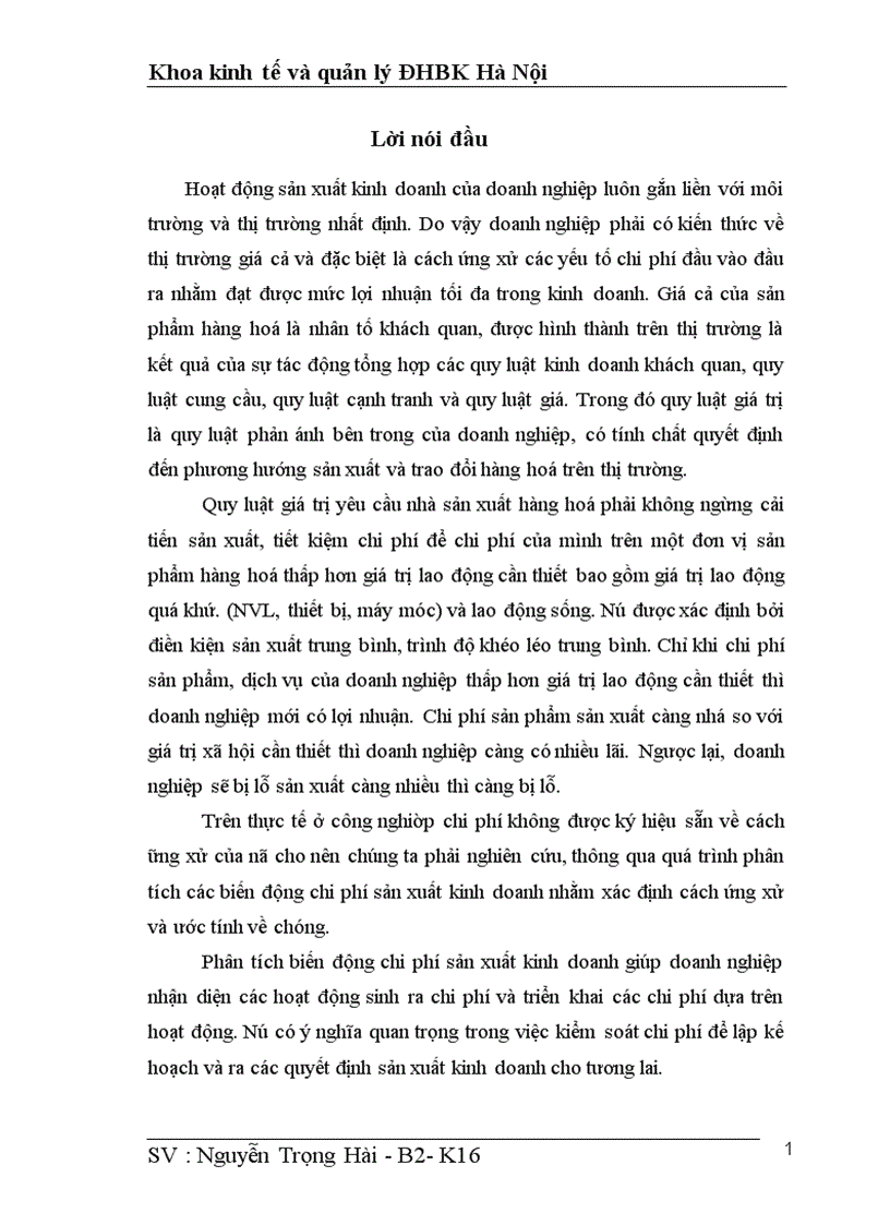 image for page Phân tích tình hình thực hiện kế hoạch giá thành và đề xuất biện pháp hạ giá thành sản phẩm ở công ty cổ phần pin Hà nội