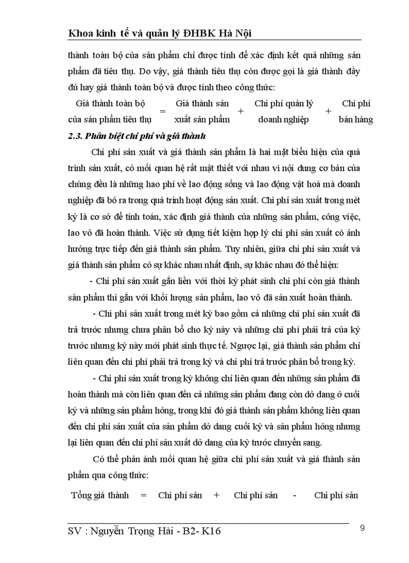 image for page Phân tích tình hình thực hiện kế hoạch giá thành và đề xuất biện pháp hạ giá thành sản phẩm ở công ty cổ phần pin Hà nội