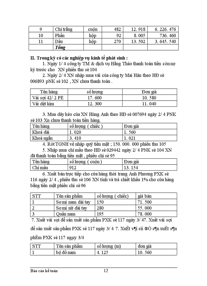 image for page Thực trạng công tác hạch toán kế toán tổng hợp tại Xí nghiệp may thuộc Công ty cổ phần Thuỳ Trang