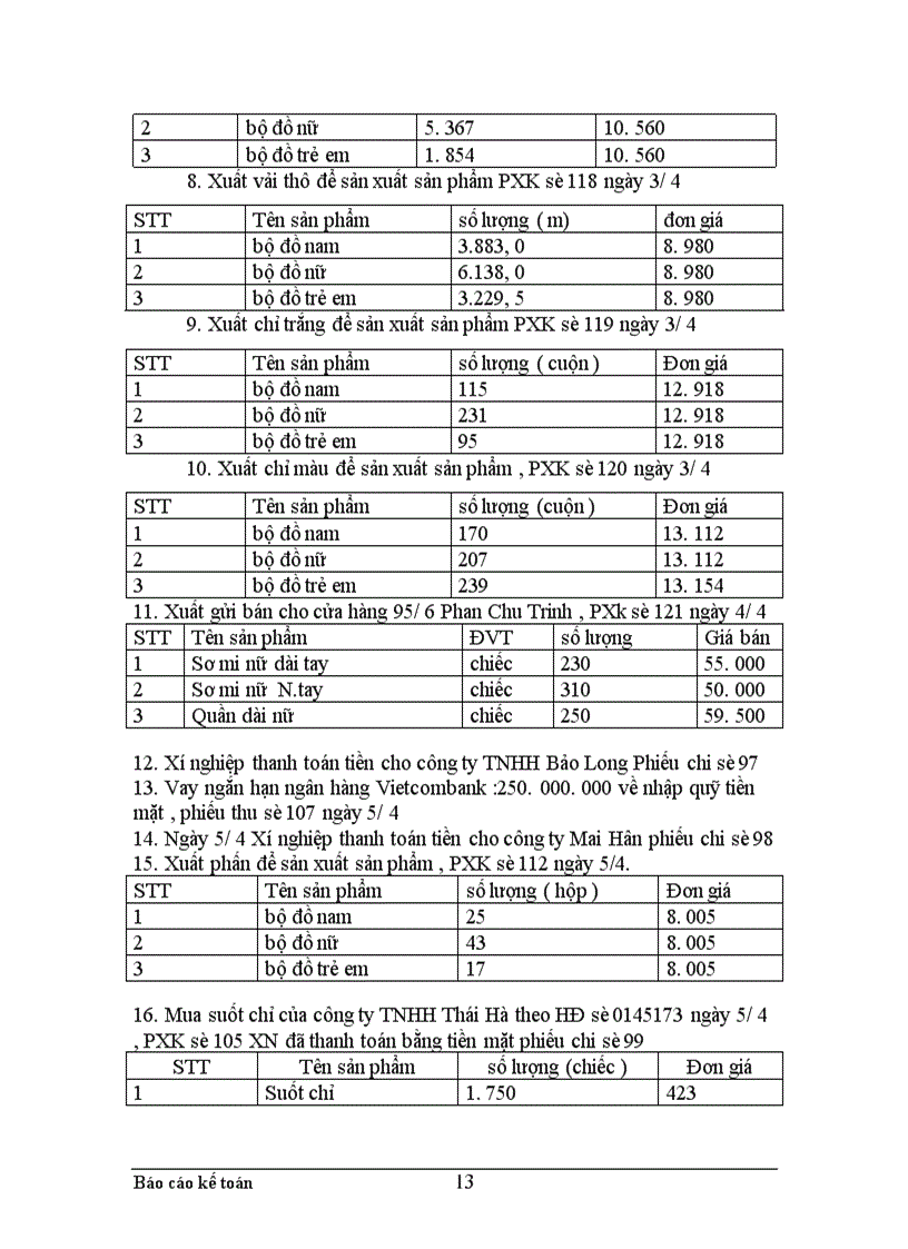image for page Thực trạng công tác hạch toán kế toán tổng hợp tại Xí nghiệp may thuộc Công ty cổ phần Thuỳ Trang