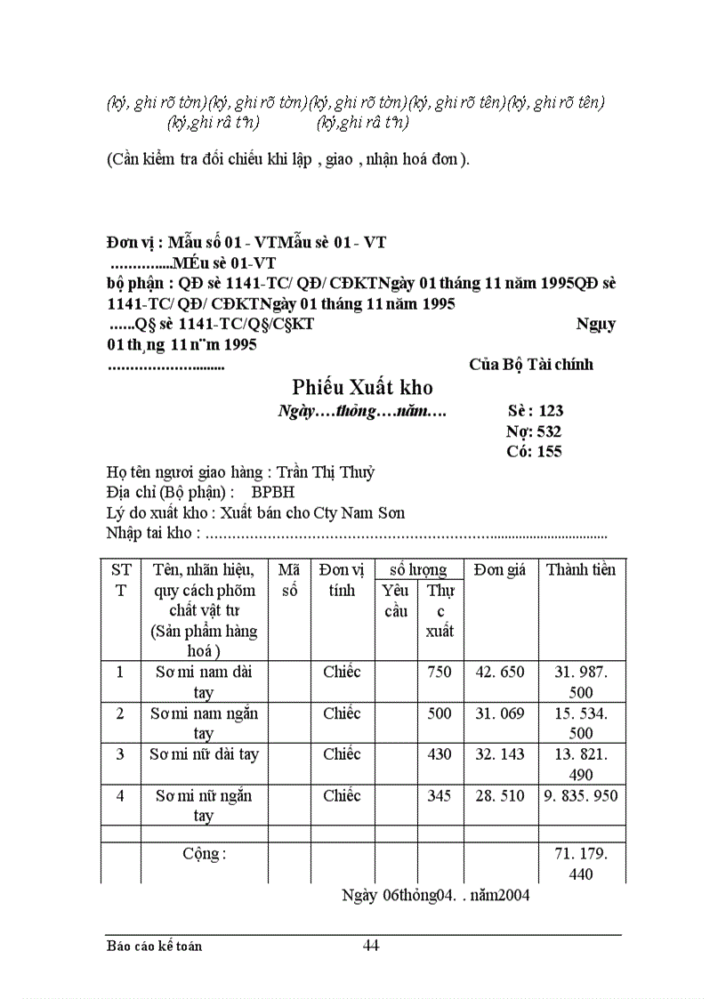 image for page Thực trạng công tác hạch toán kế toán tổng hợp tại Xí nghiệp may thuộc Công ty cổ phần Thuỳ Trang