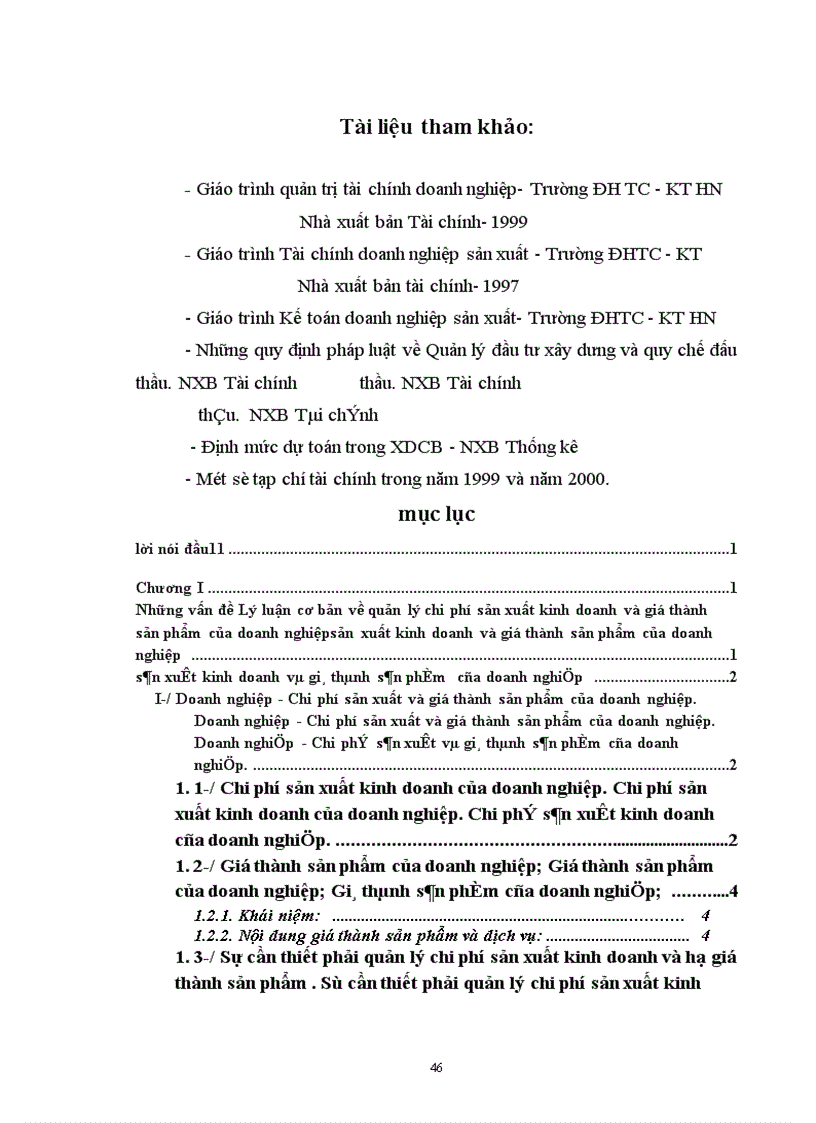 image for page Những phương hướng và biện pháp quản lý chi phí sản xuất và giá thành sản phẩm xây lắp ở Công ty cơ khí, xây dựng và lắp máy điện nước