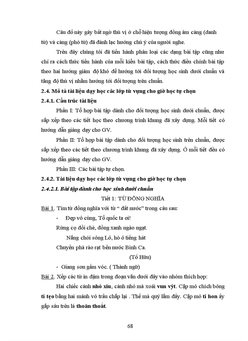 image for page Thiết kế tài liệu dạy học các lớp từ vựng cho giờ học tự chọn môn Tiếng Việt lớp 5