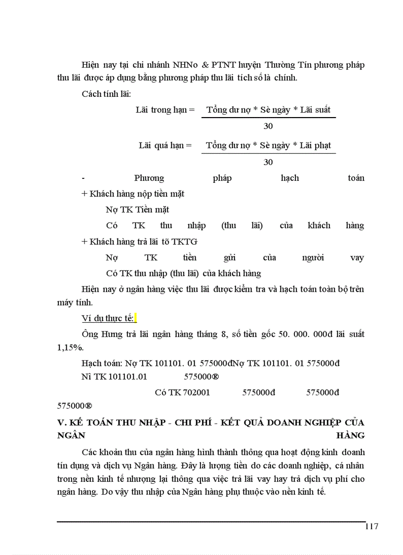 image for page Báo cáo thực tập tại NHNo&PTNT huyện Thường Tín