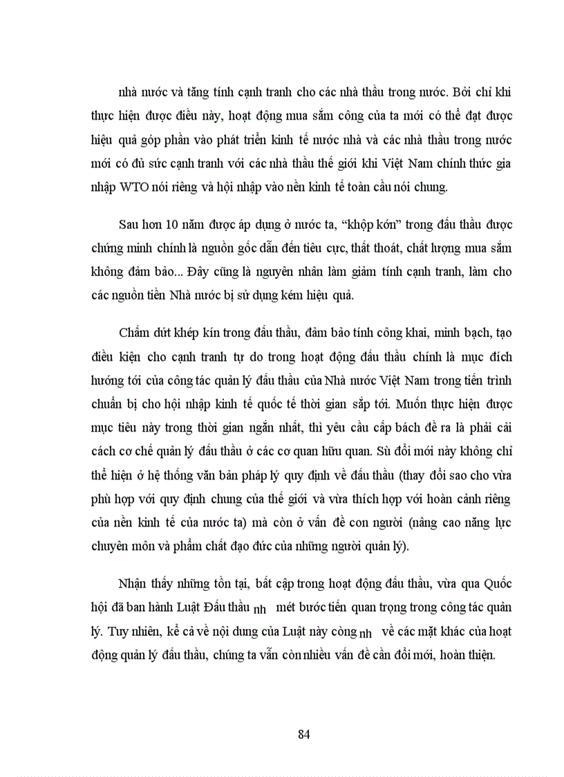 image for page Quản lý đấu thầu ở Việt Nam trong tiến trình hội nhập kinh tế quốc tế