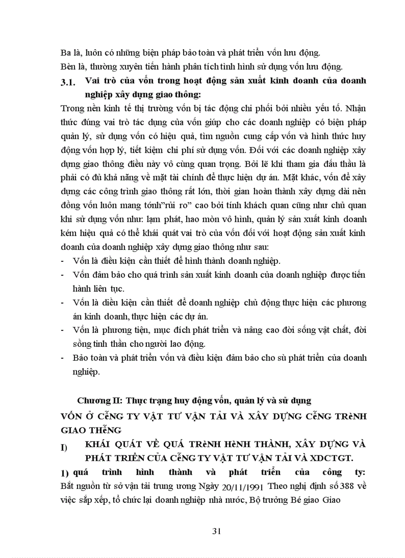 image for page Một số biện pháp huy động và sử dụng vốn ở công ty Vật tư vận tải và xây dựng công trình Giao thông
