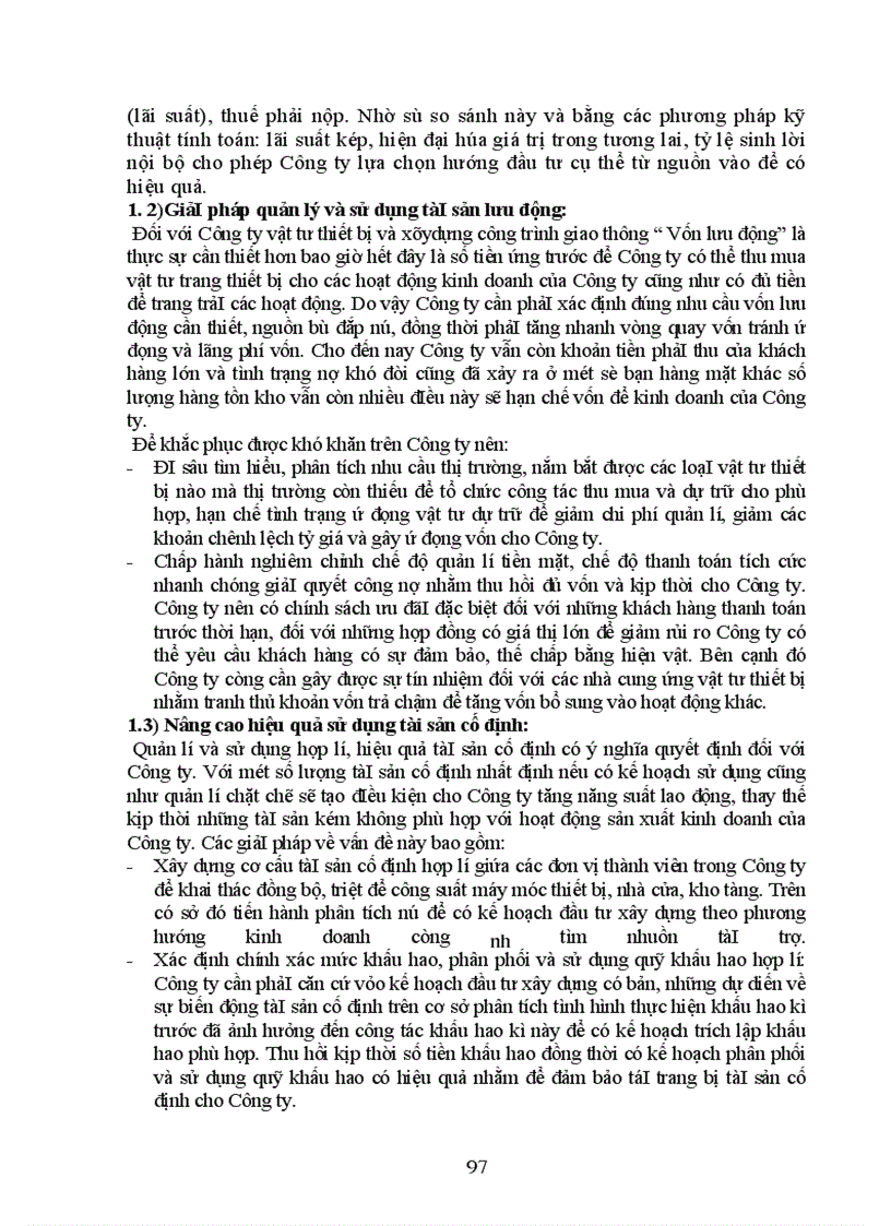 image for page Một số biện pháp huy động và sử dụng vốn ở công ty Vật tư vận tải và xây dựng công trình Giao thông