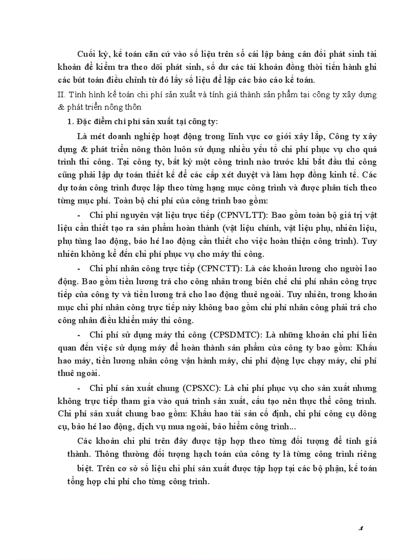 image for page Hoàn thiện công tác kế toán chi phí sản xuất và tính giá thành sản phẩm trong công ty xây dựng & phát triển nông thôn thuộc Tổng công ty xây dựng và phát triển nông thôn