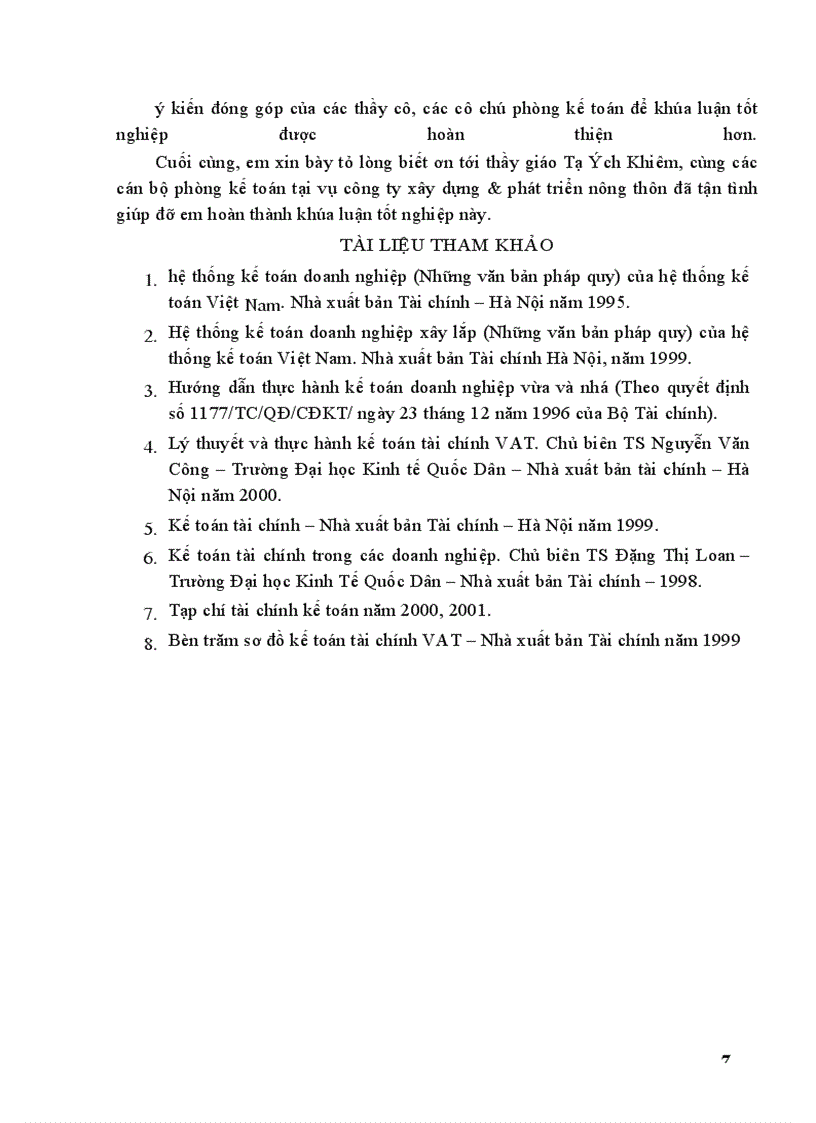 image for page Hoàn thiện công tác kế toán chi phí sản xuất và tính giá thành sản phẩm trong công ty xây dựng & phát triển nông thôn thuộc Tổng công ty xây dựng và phát triển nông thôn