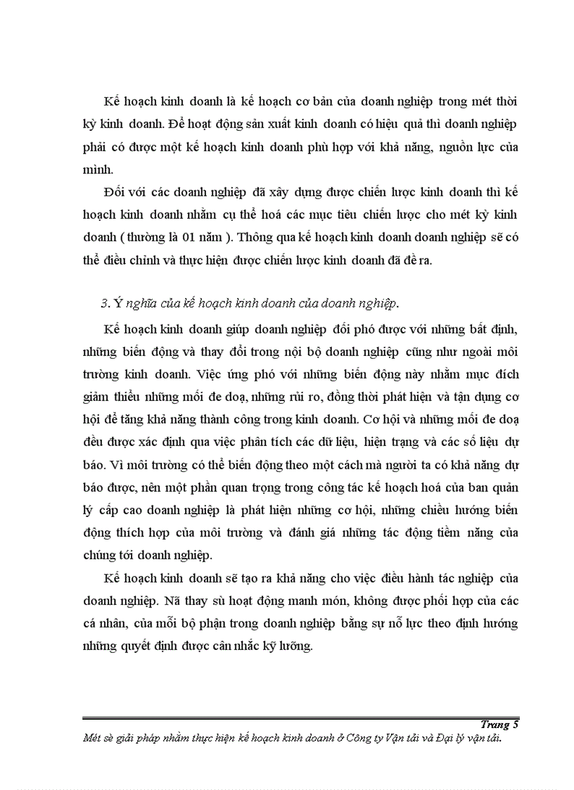 image for page Một số giải pháp cơ bản nhằm thực hiện kế hoạch kinh doanh ở Công ty Vận tải và Đại lý vận tải